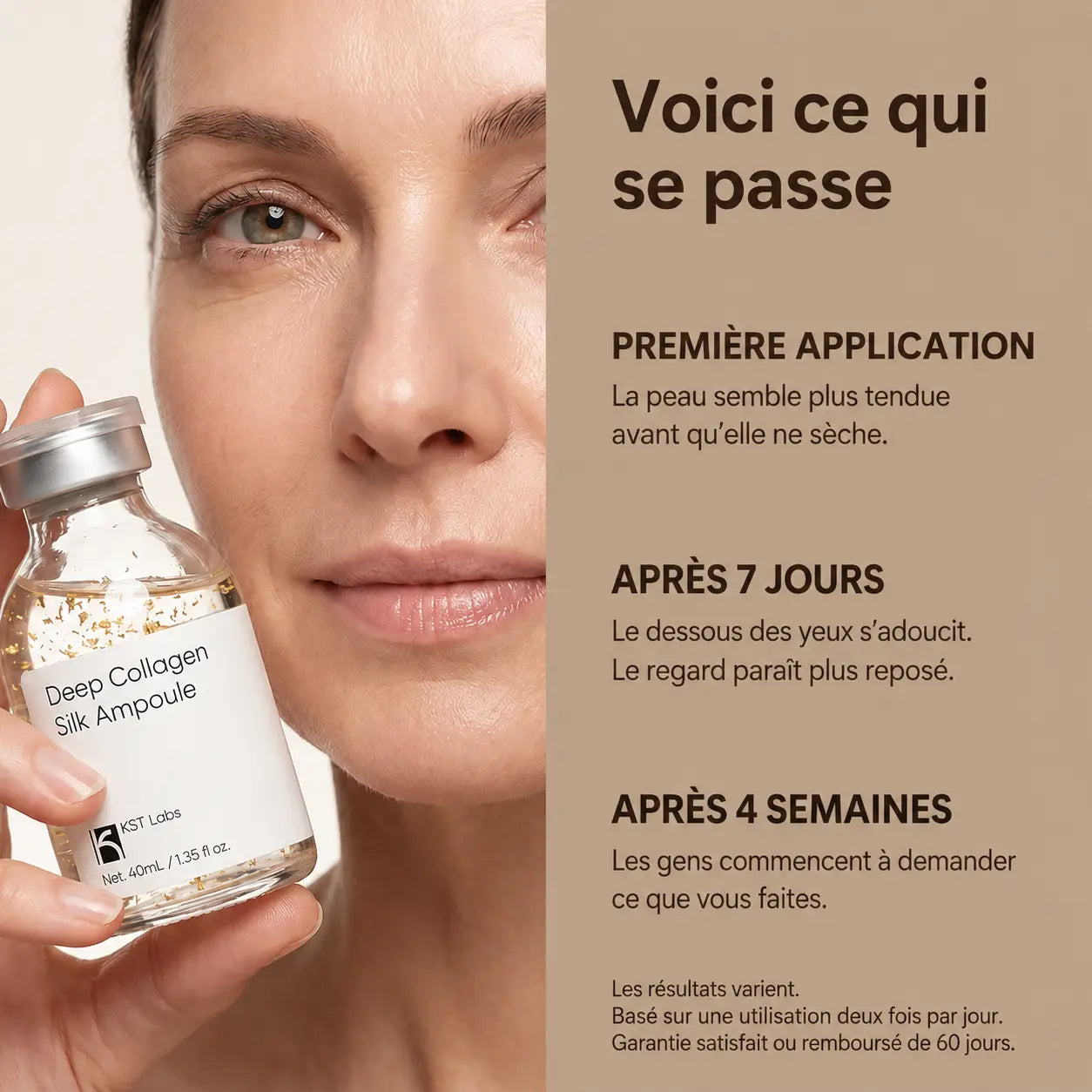 Ampoule de collagène en soie coréenne
